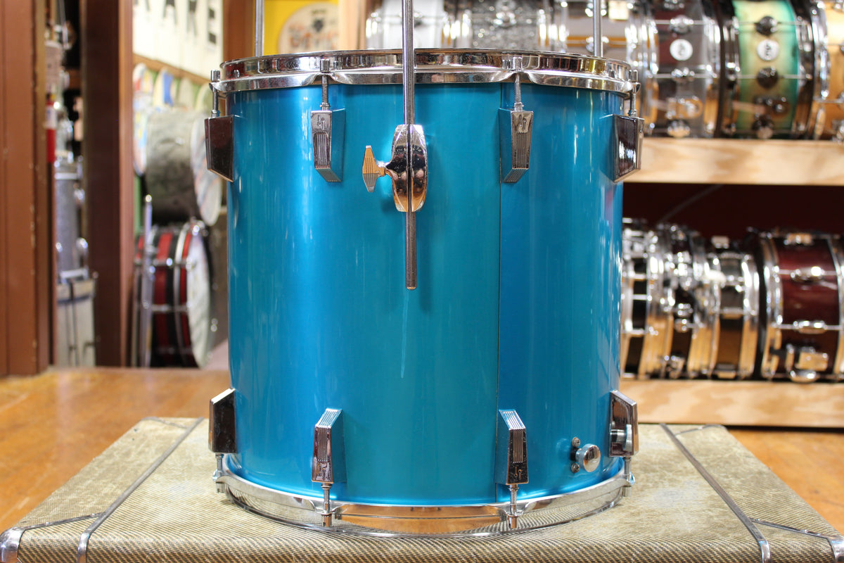 1970s Sonor Phonic Outfit in Metallic Blue 14x22 9x13 10x14 16x16