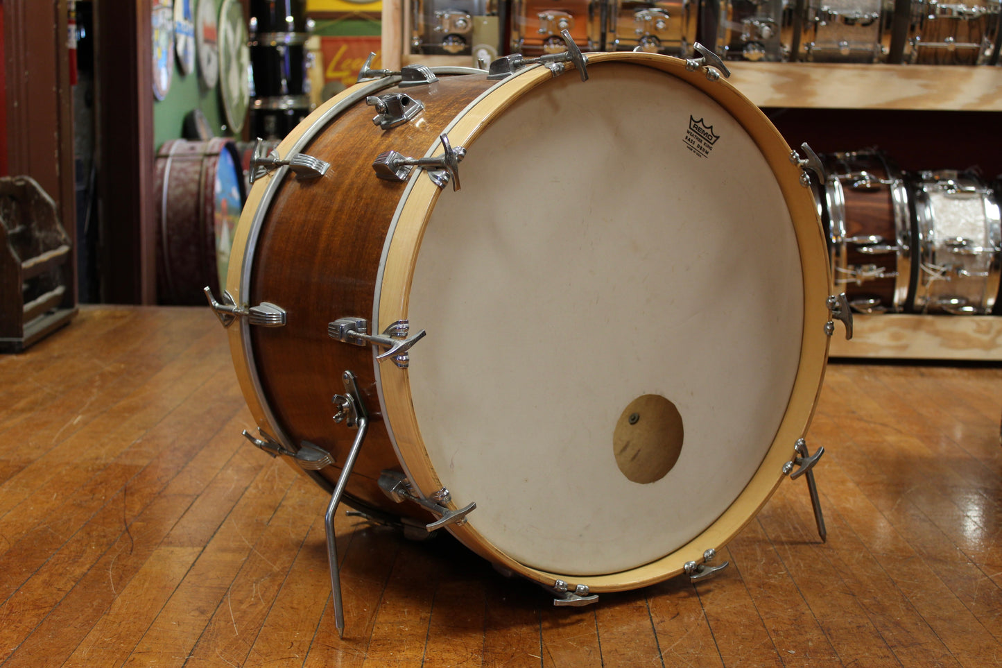 1950/60s Ludwig Super Classic Outfit in Mahogany Lacquer 14x22 9x13 16x16