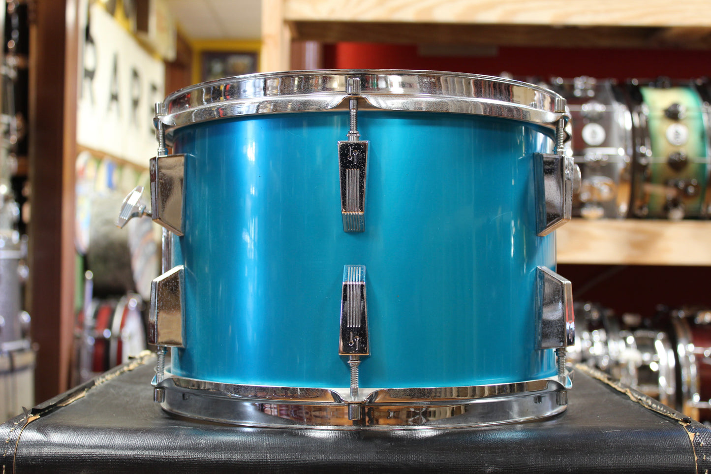 1970s Sonor Phonic Outfit in Metallic Blue 14x22 9x13 10x14 16x16