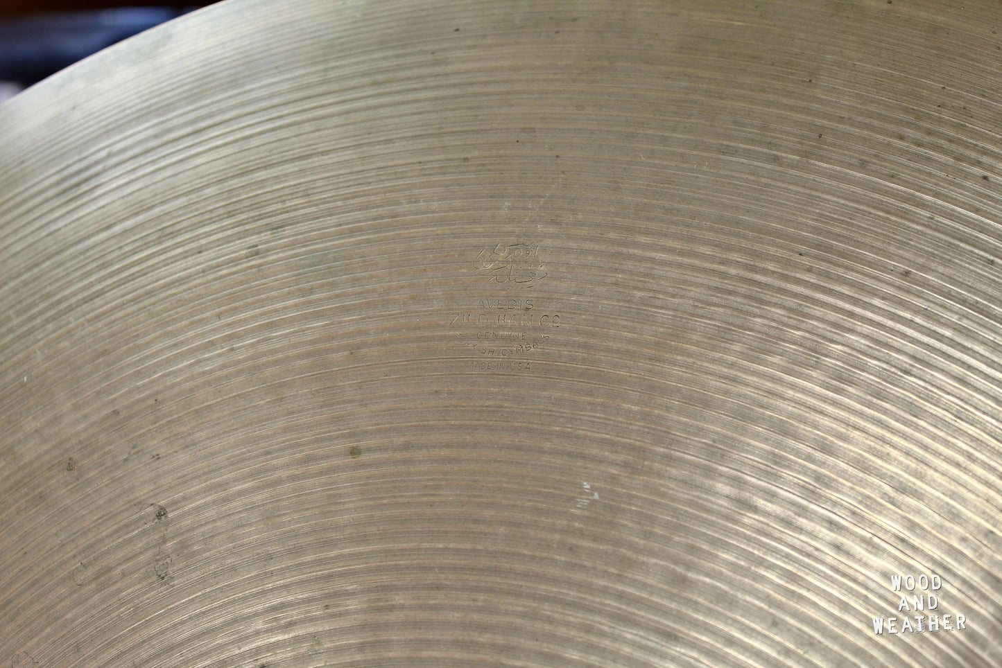 1960s A. Zildjian 24" Ride 3810g