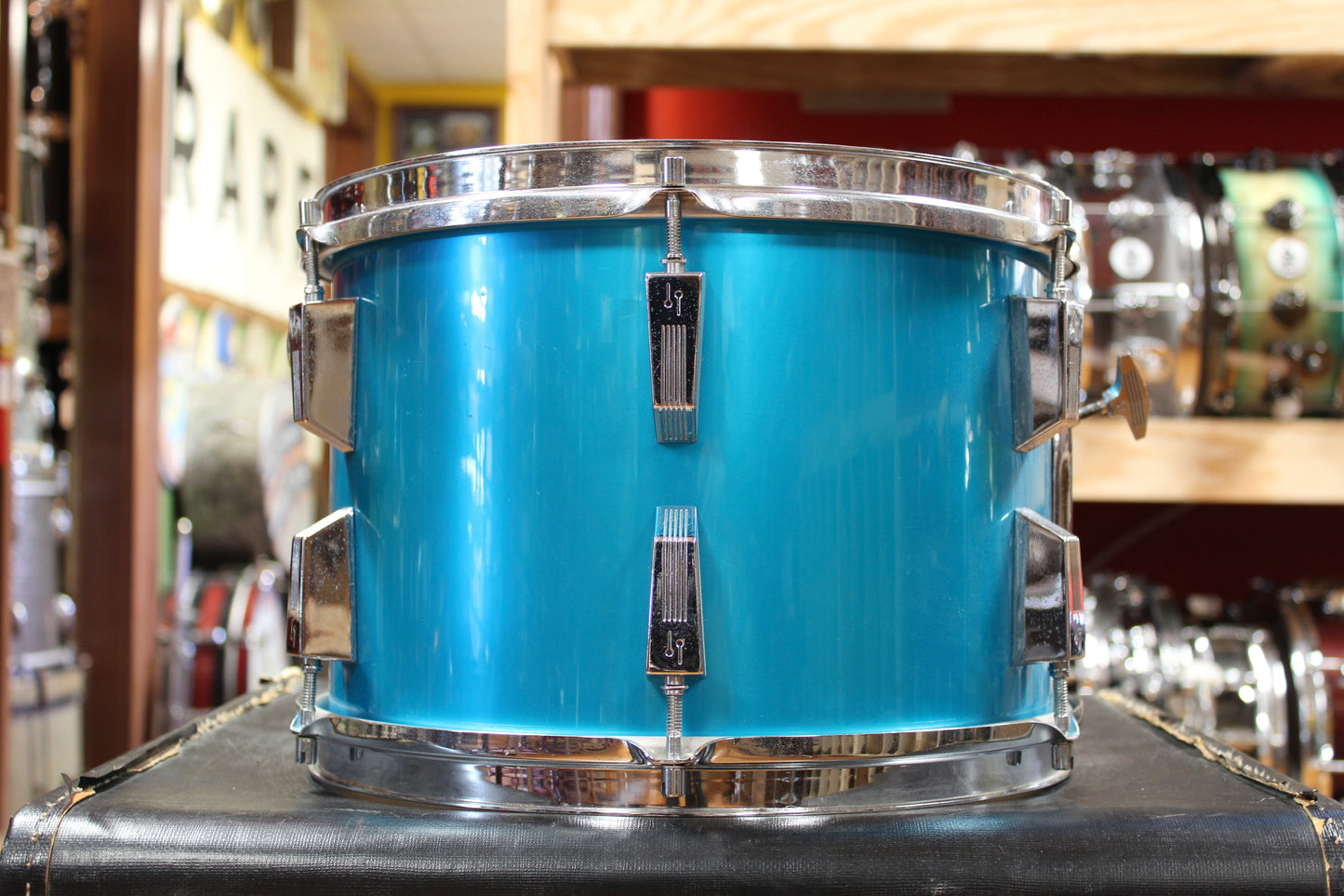 1970s Sonor Phonic Outfit in Metallic Blue 14x22 9x13 10x14 16x16