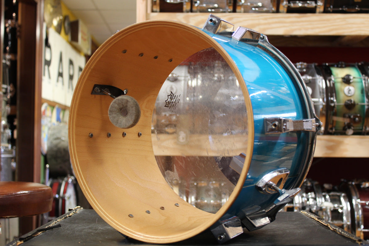 1970s Sonor Phonic Outfit in Metallic Blue 14x22 9x13 10x14 16x16