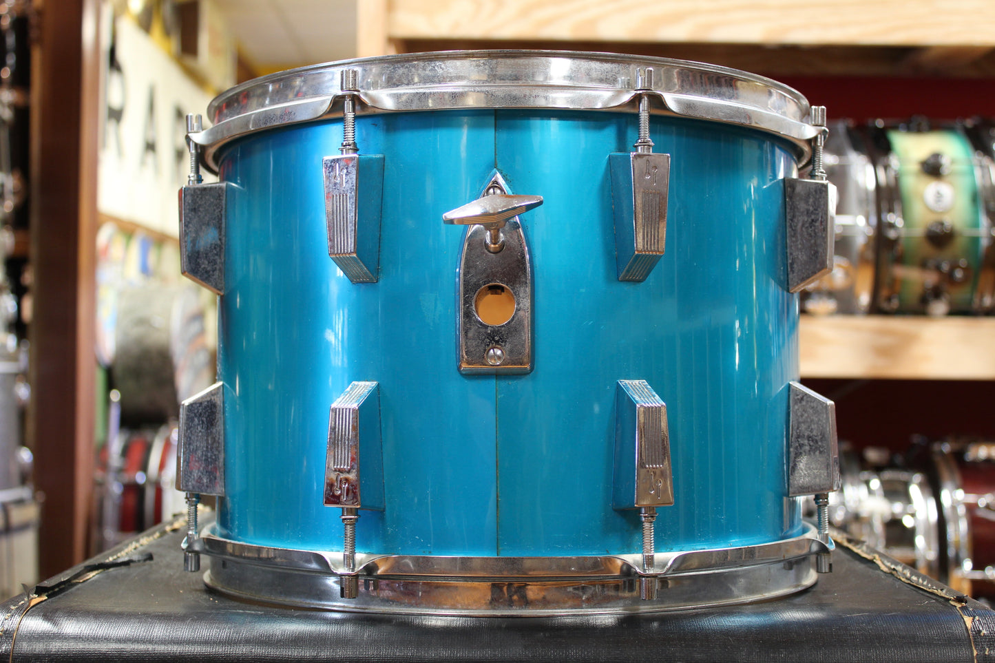 1970s Sonor Phonic Outfit in Metallic Blue 14x22 9x13 10x14 16x16