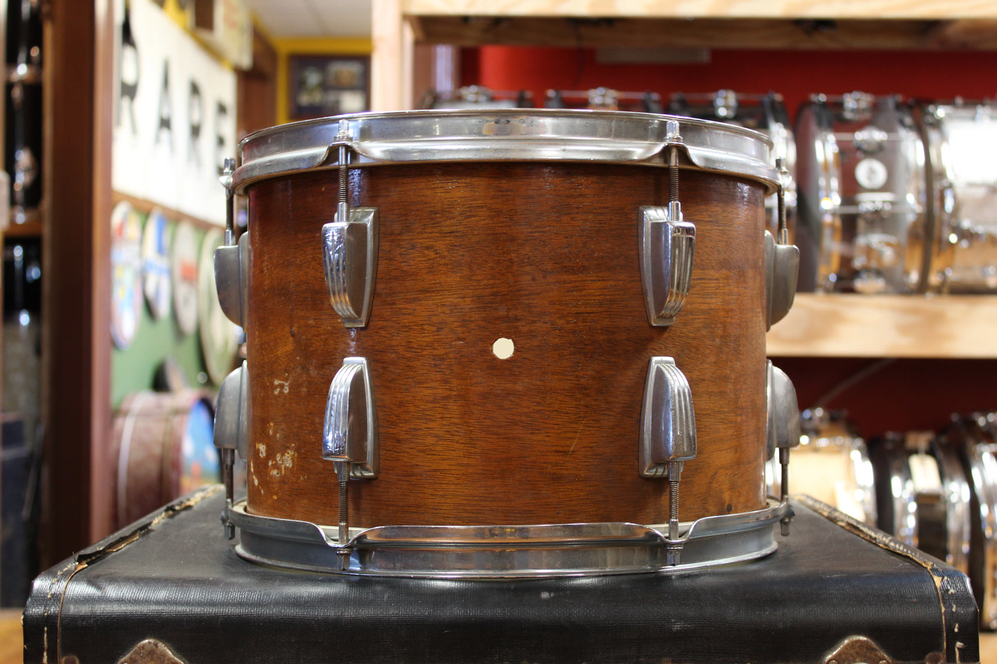 1950/60s Ludwig Super Classic Outfit in Mahogany Lacquer 14x22 9x13 16x16