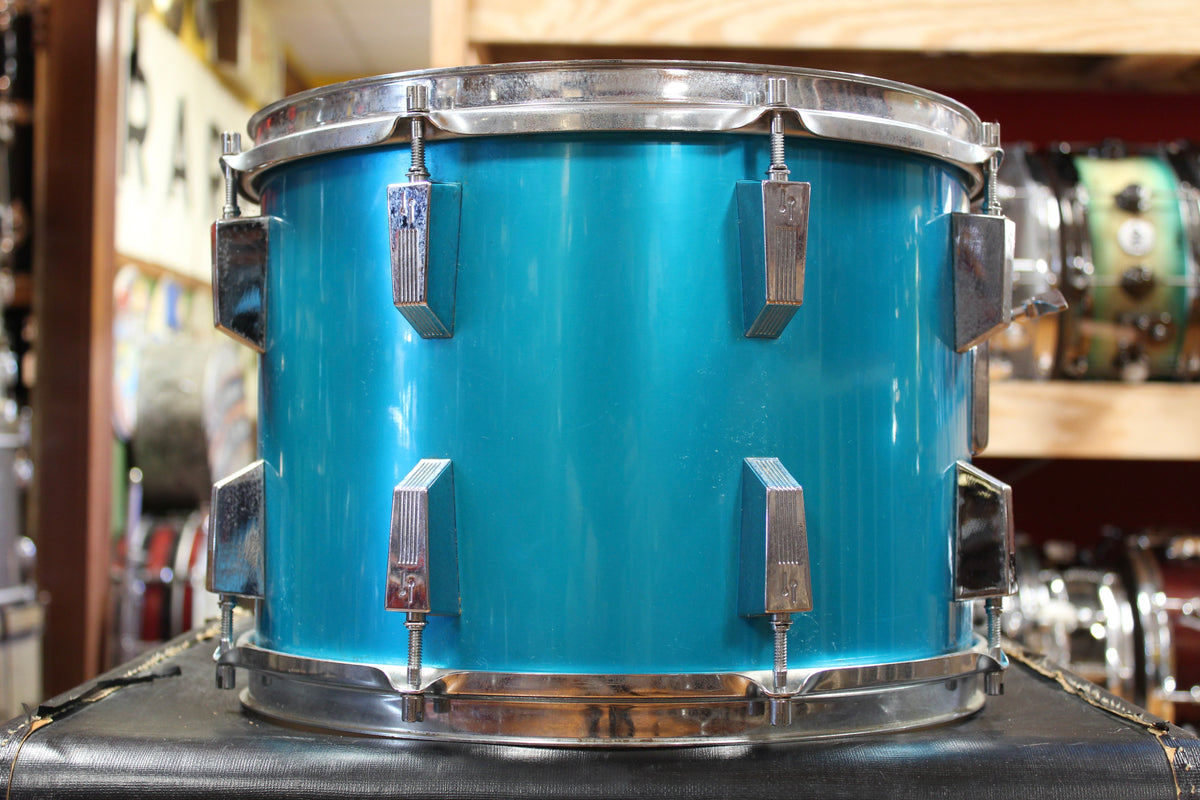 1970s Sonor Phonic Outfit in Metallic Blue 14x22 9x13 10x14 16x16