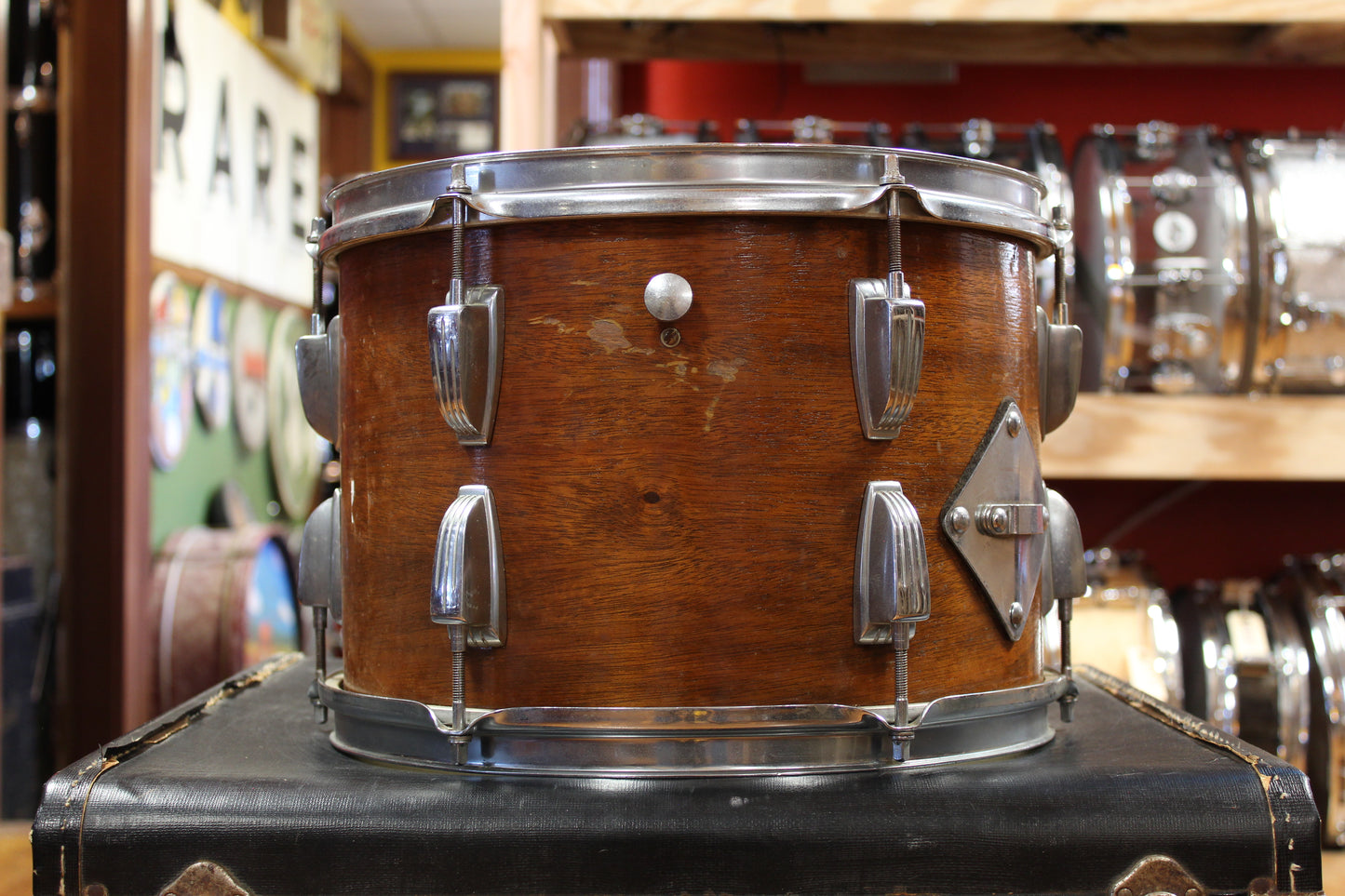 1950/60s Ludwig Super Classic Outfit in Mahogany Lacquer 14x22 9x13 16x16