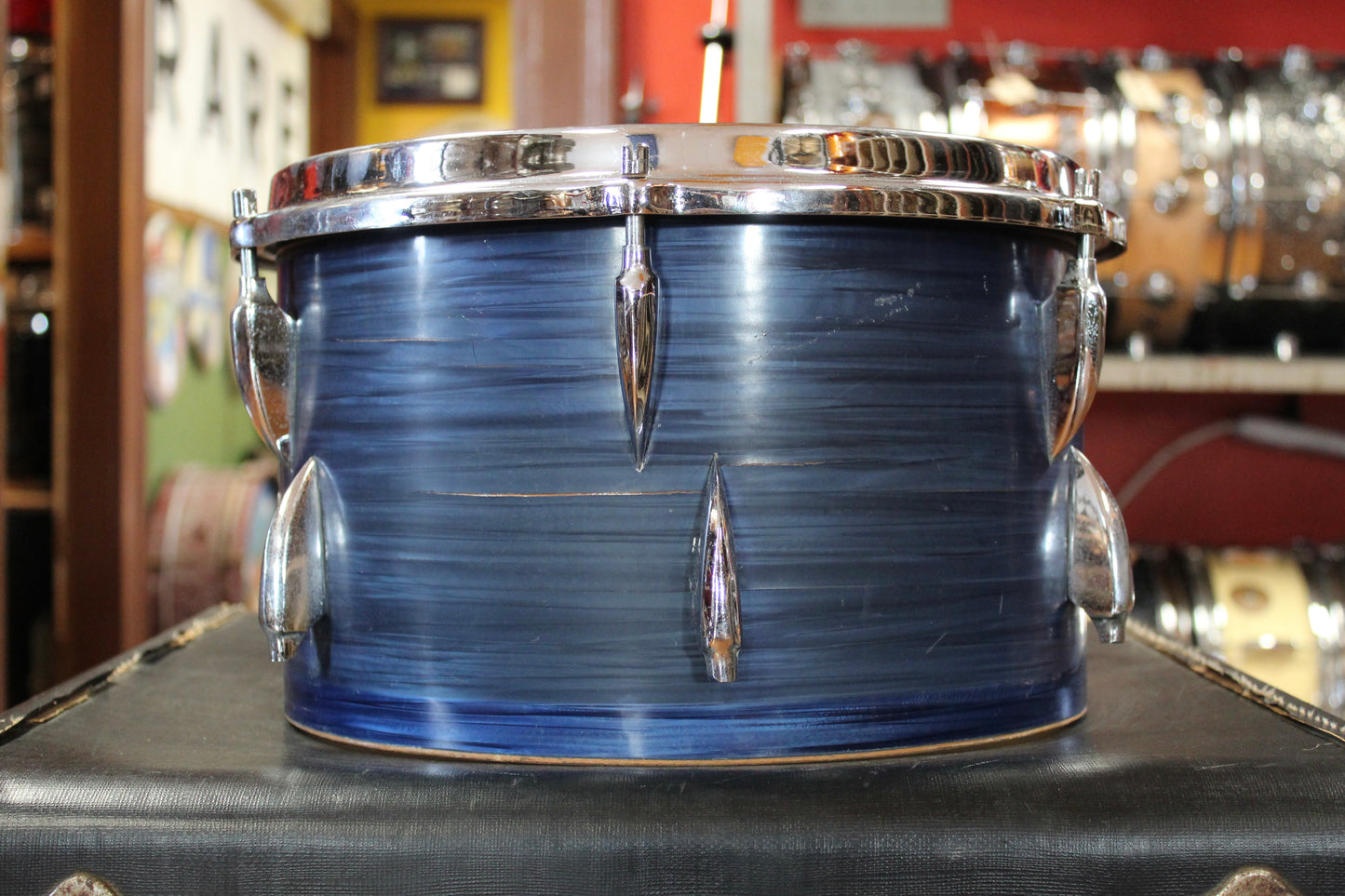 1960s Sonor New Orleans Outfit in Blue Strata 14x20 8x12 5x14