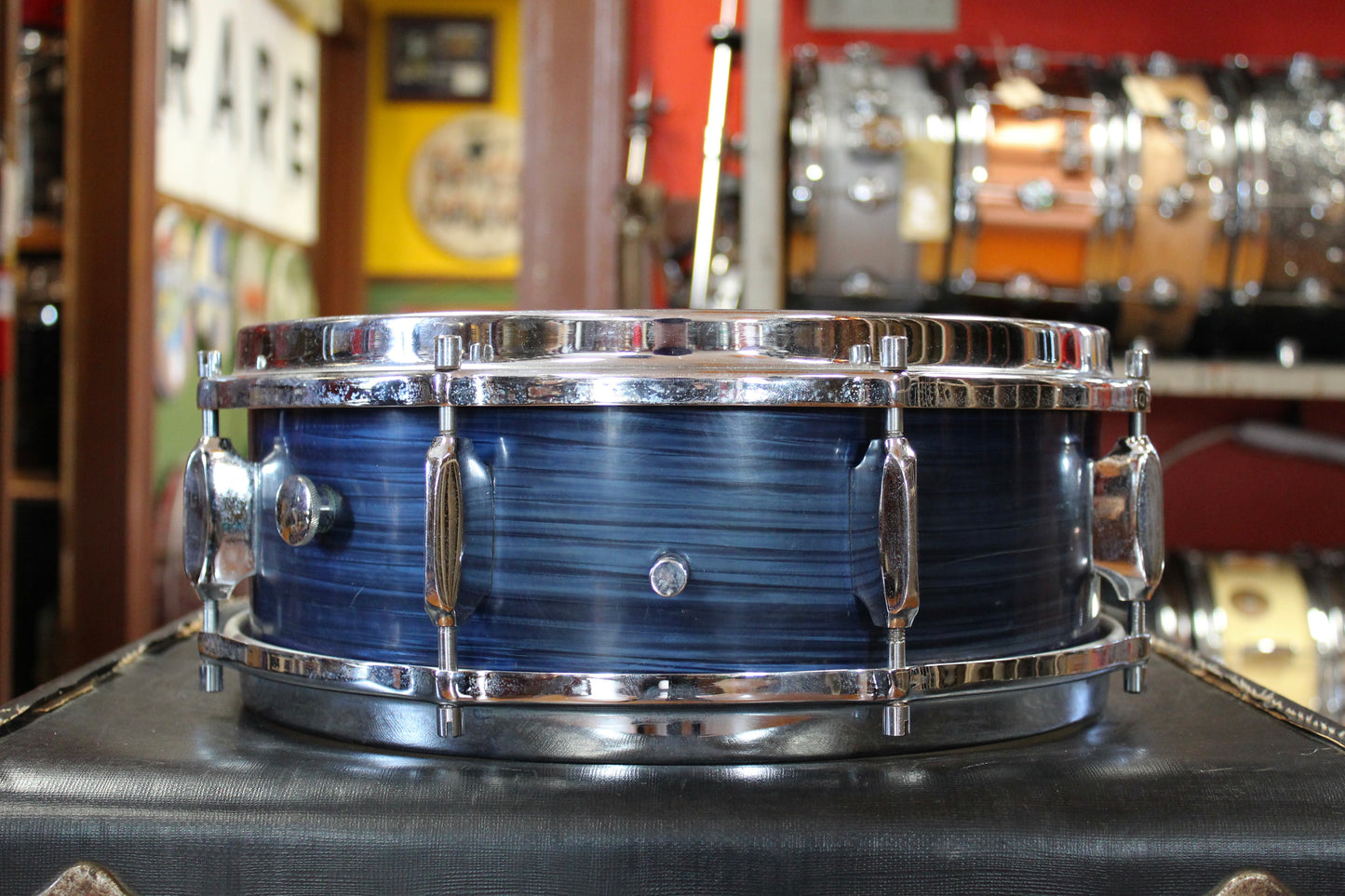 1960s Sonor New Orleans Outfit in Blue Strata 14x20 8x12 5x14