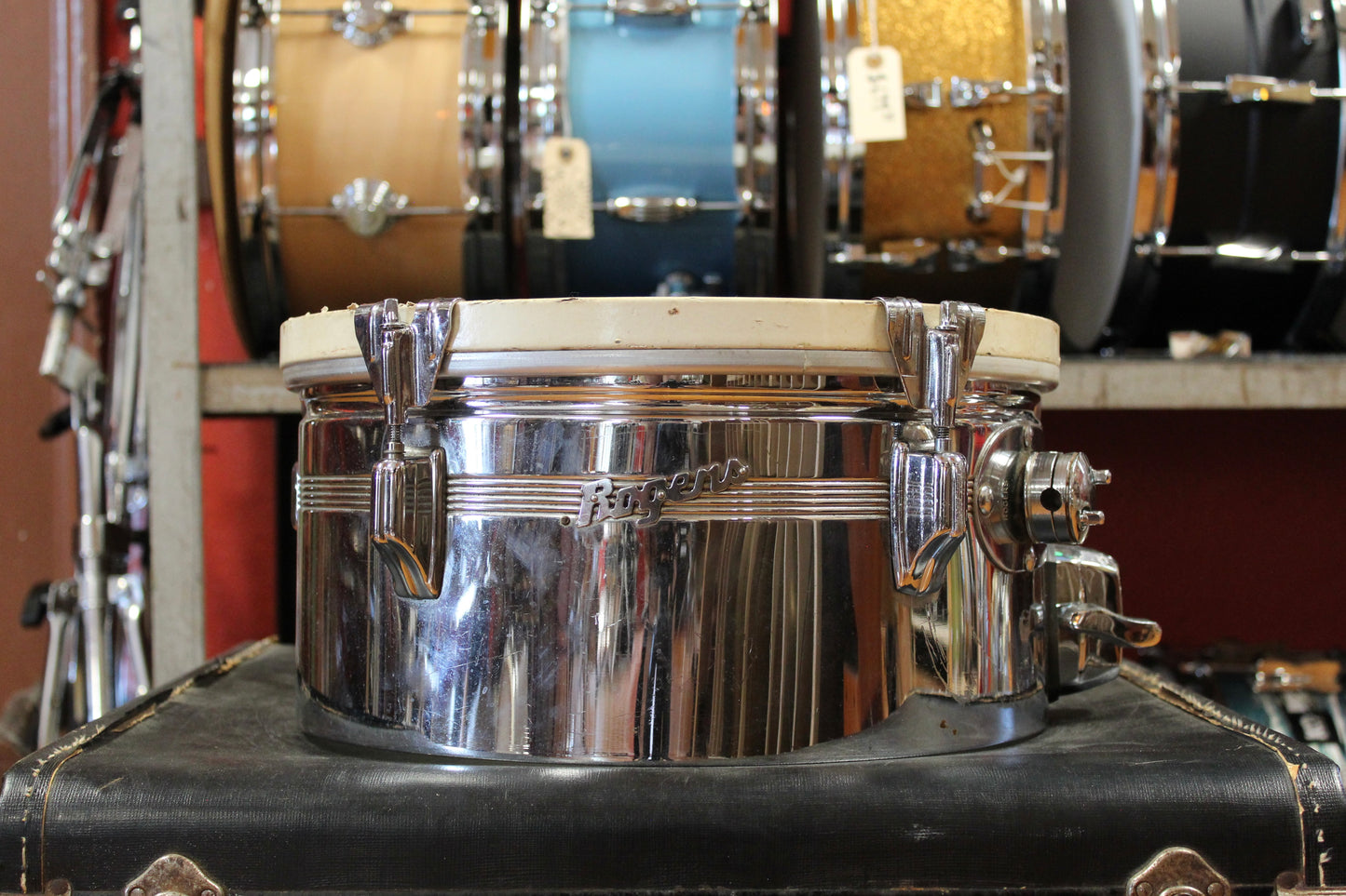 1960s Rogers 6.5"x13" and 6.5"x14" Chrome Timbales