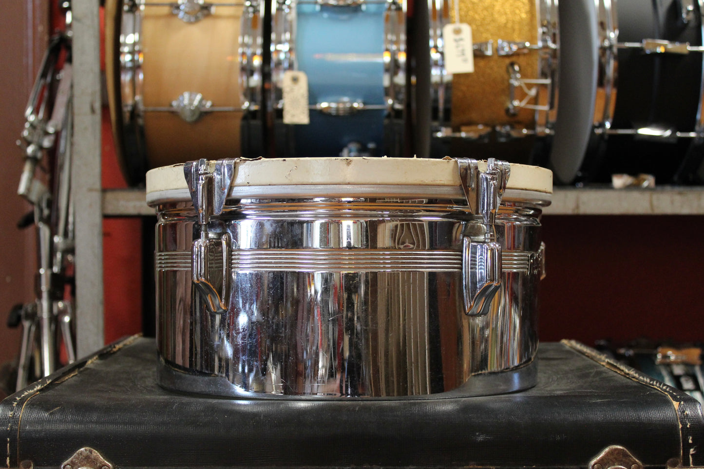 1960s Rogers 6.5"x13" and 6.5"x14" Chrome Timbales
