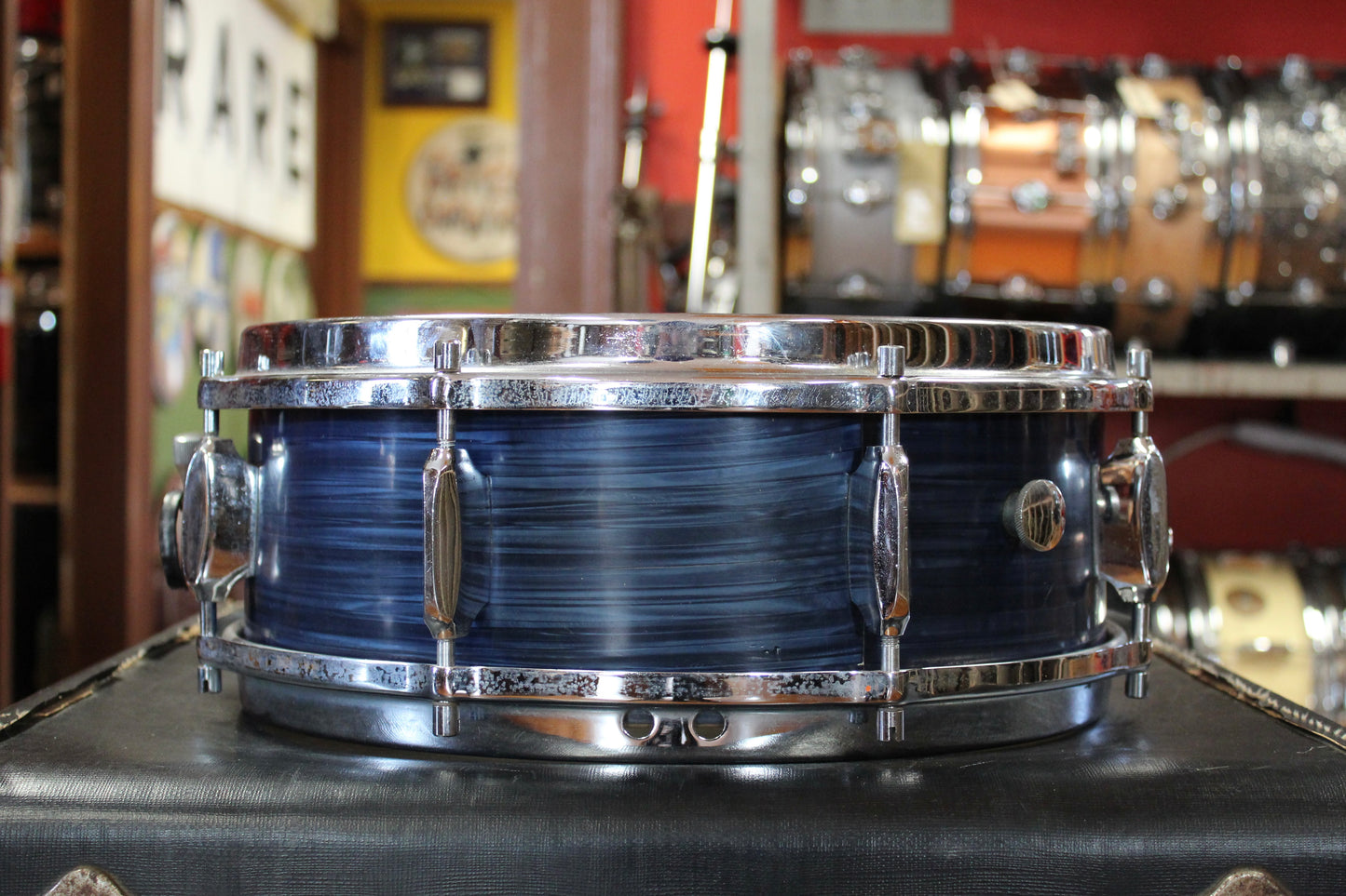 1960s Sonor New Orleans Outfit in Blue Strata 14x20 8x12 5x14