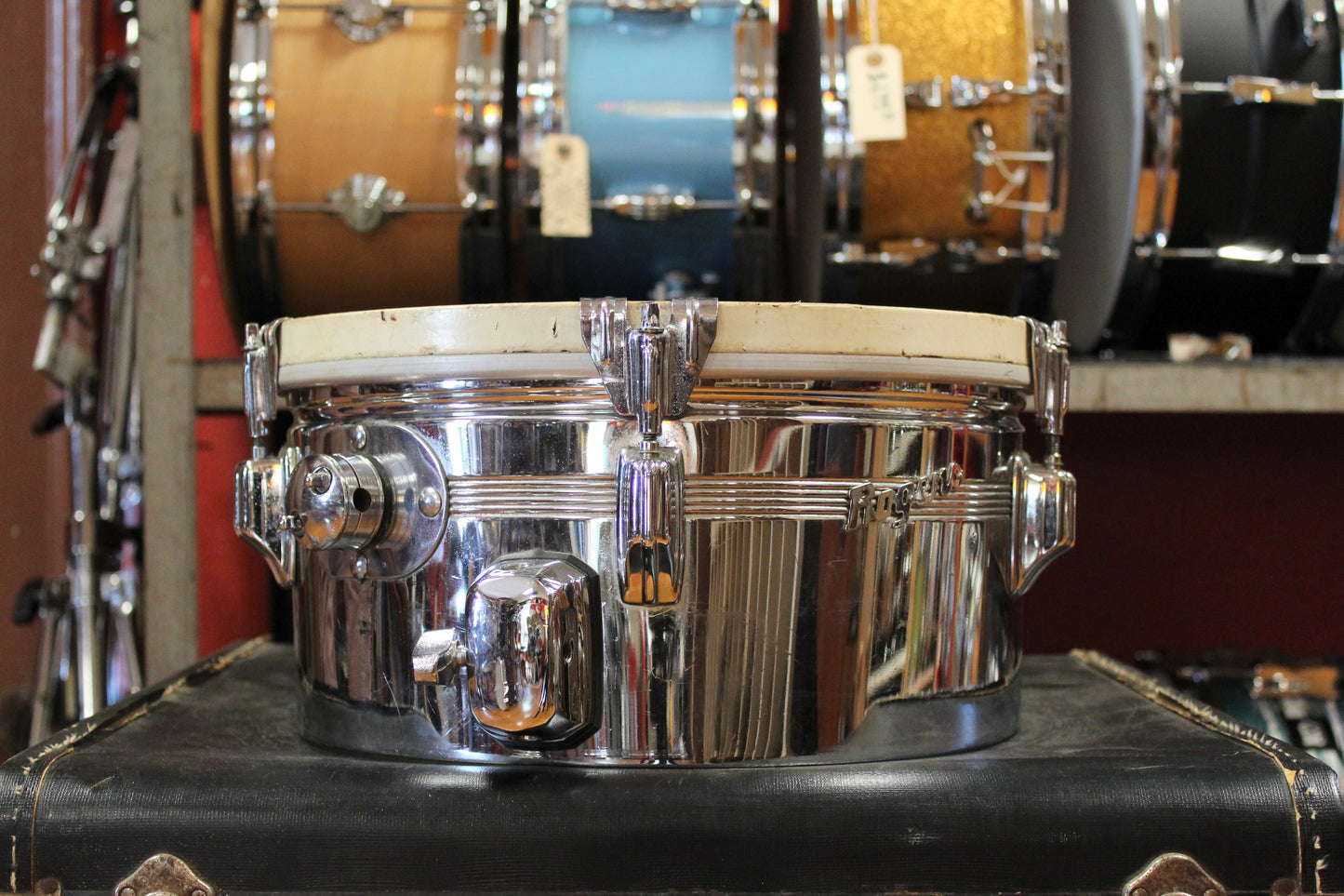 1960s Rogers 6.5"x13" and 6.5"x14" Chrome Timbales