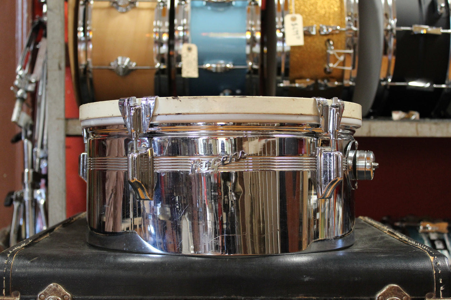 1960s Rogers 6.5"x13" and 6.5"x14" Chrome Timbales
