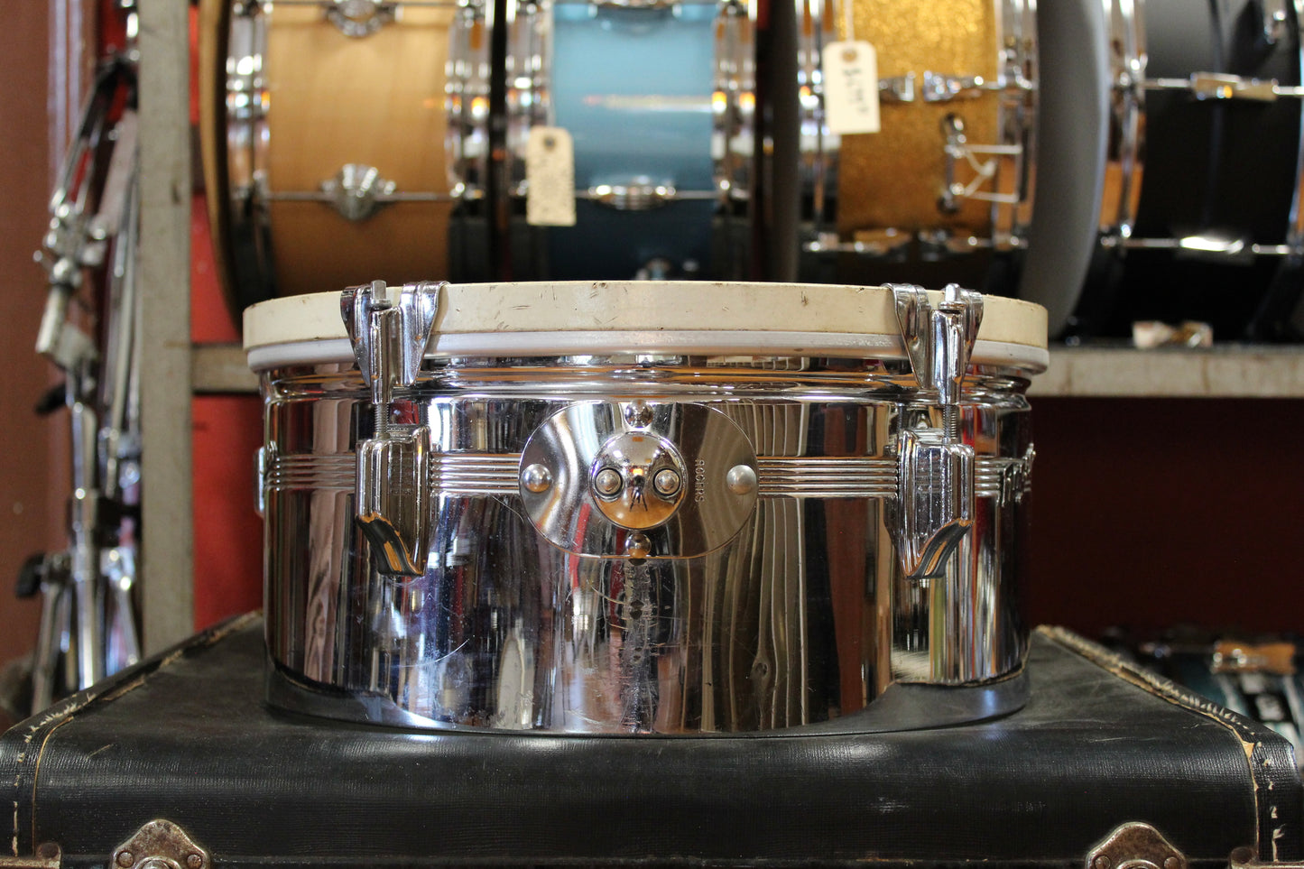 1960s Rogers 6.5"x13" and 6.5"x14" Chrome Timbales