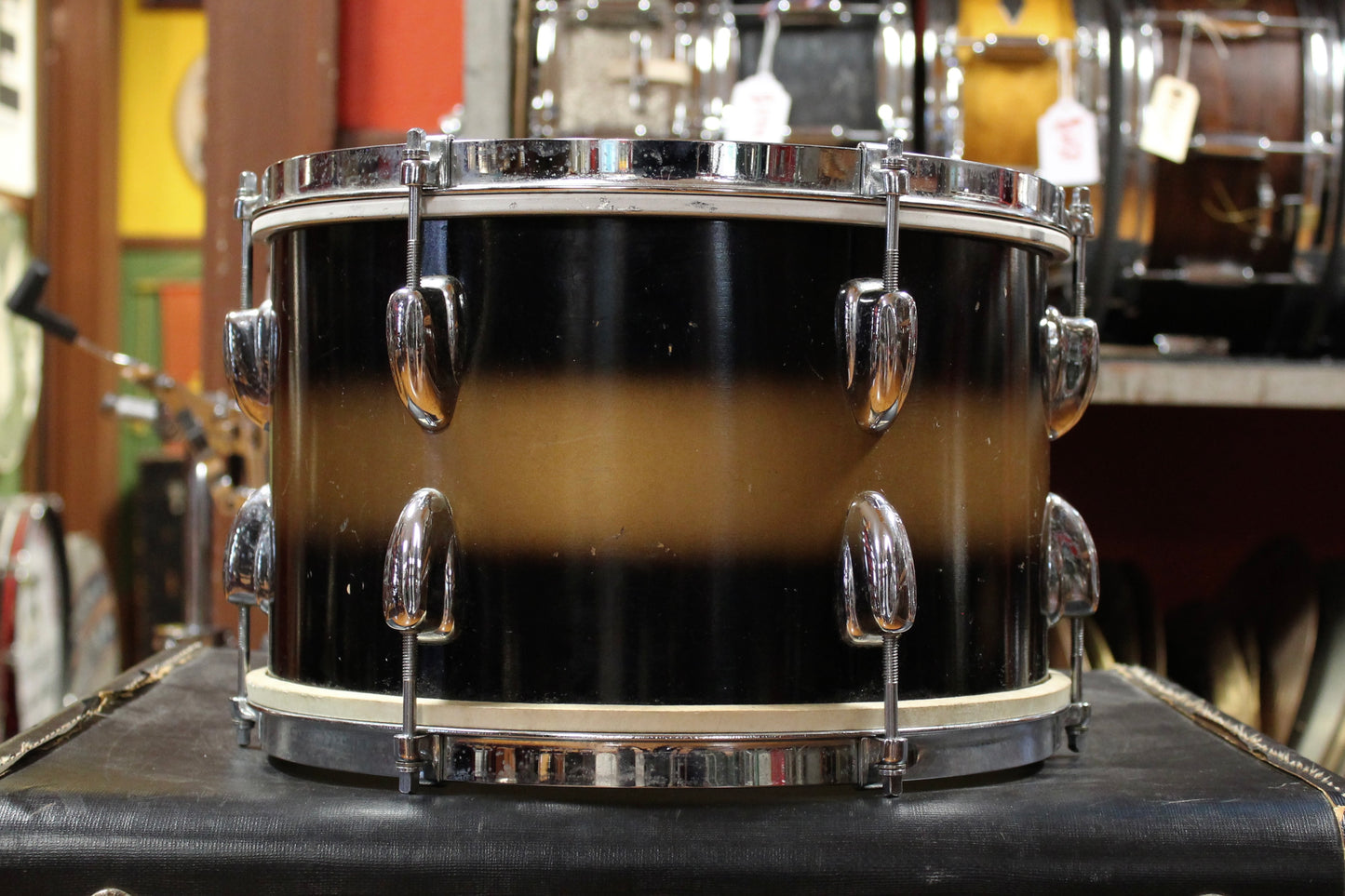 1950's Slingerland Swing Master Ensemble in Black and Gold Duco 12x22 8x12 5x14 (Optional 14x16 WFL Floor Tom Add On)