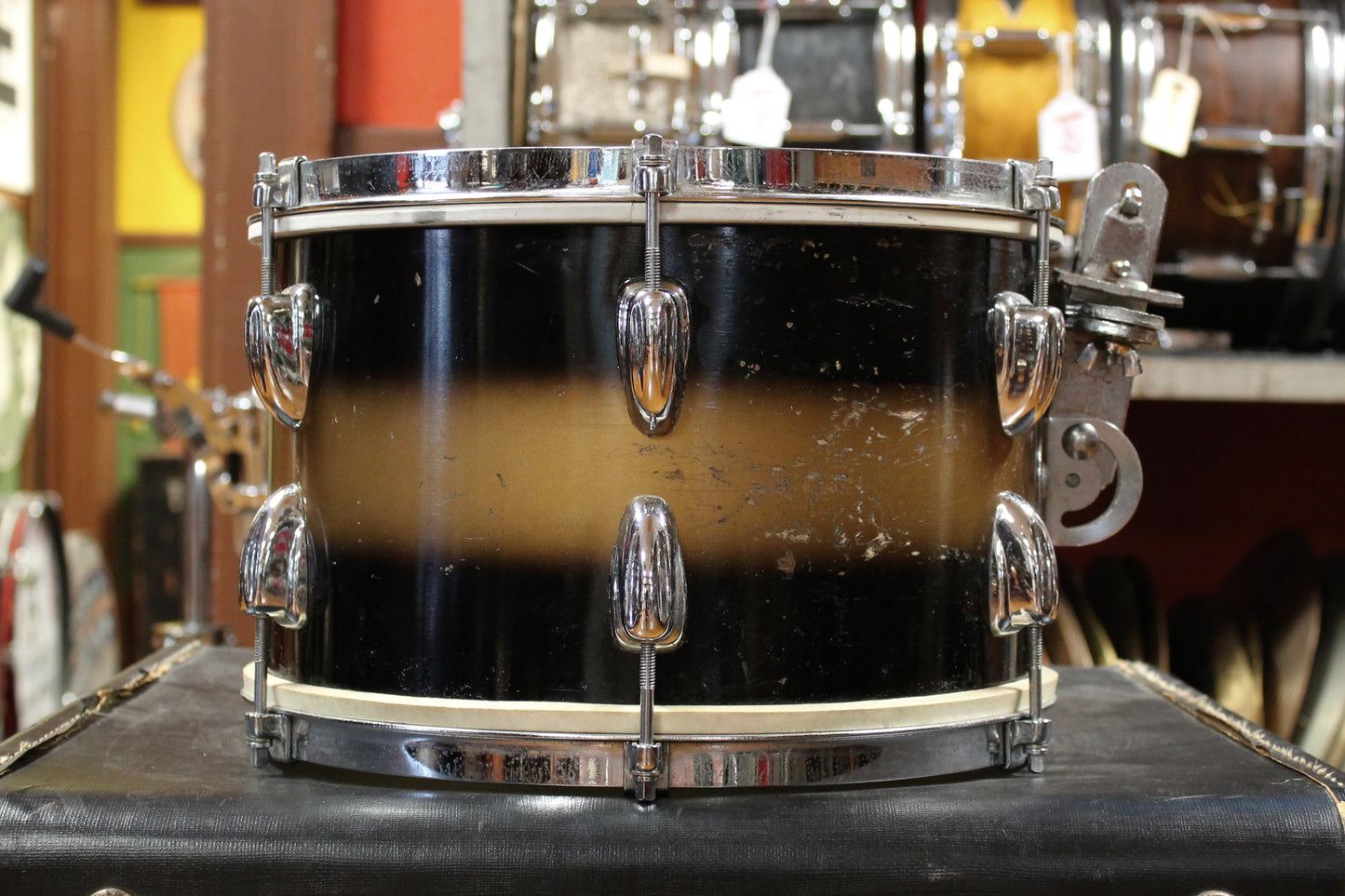 1950's Slingerland Swing Master Ensemble in Black and Gold Duco 12x22 8x12 5x14 (Optional 14x16 WFL Floor Tom Add On)