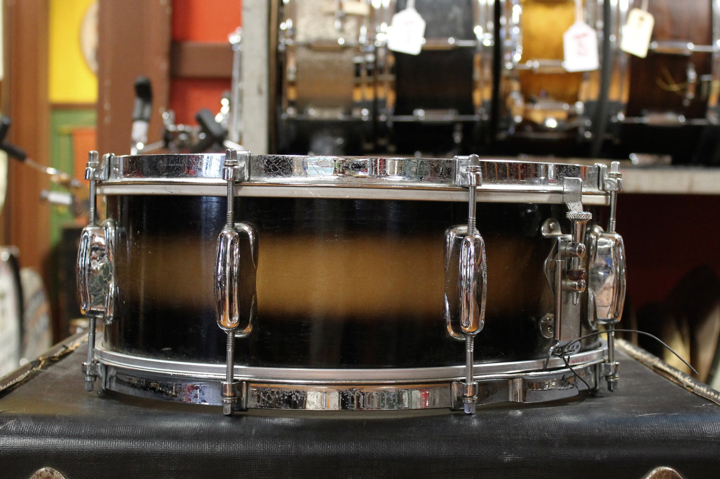 1950's Slingerland Swing Master Ensemble in Black and Gold Duco 12x22 8x12 5x14 (Optional 14x16 WFL Floor Tom Add On)