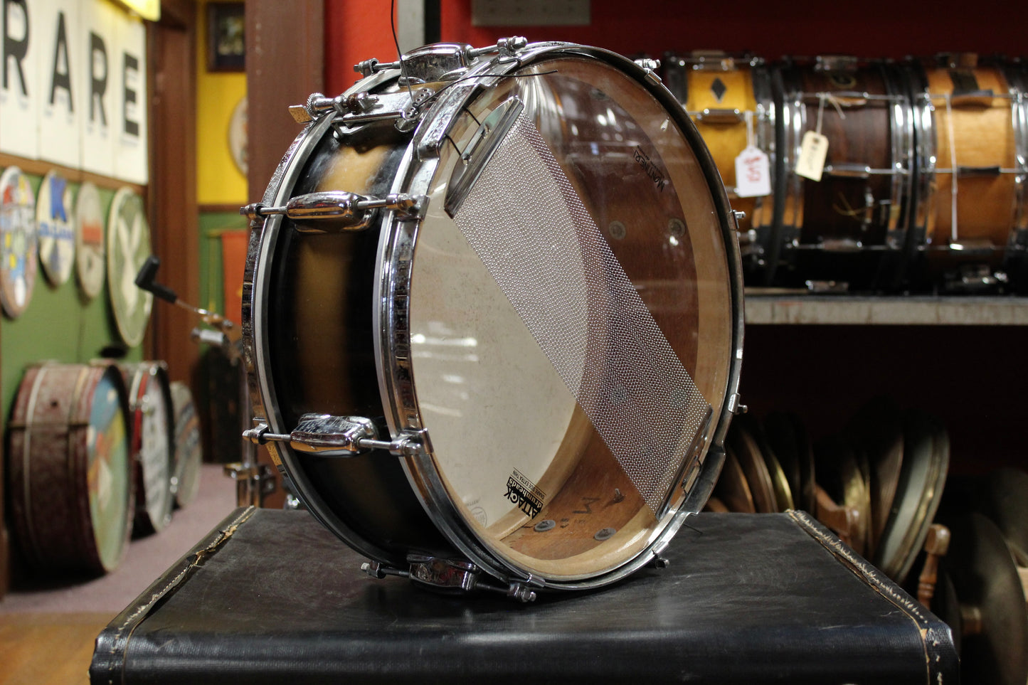 1950's Slingerland Swing Master Ensemble in Black and Gold Duco 12x22 8x12 5x14 (Optional 14x16 WFL Floor Tom Add On)