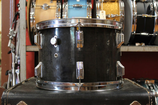 1970s Rogers 9x13 Tom in Faded Jet Black Pearl
