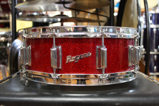 1960s Rogers 5x14 Wood Dyna-Sonic in Red Sparkle