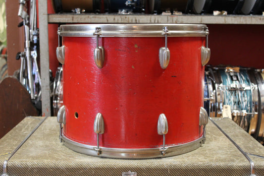 1950s Slingerland 12x16 Parade Snare Drum in Red Lacquer