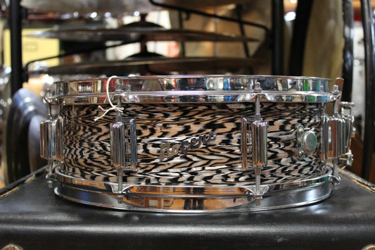 1960s Rogers 5x14 Powertone Snare Drum in Black Onyx