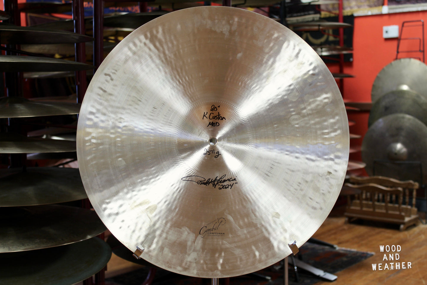 1999 Zildjian 20" K Custom Ride 2511g - Cymbal Craftsman Modified