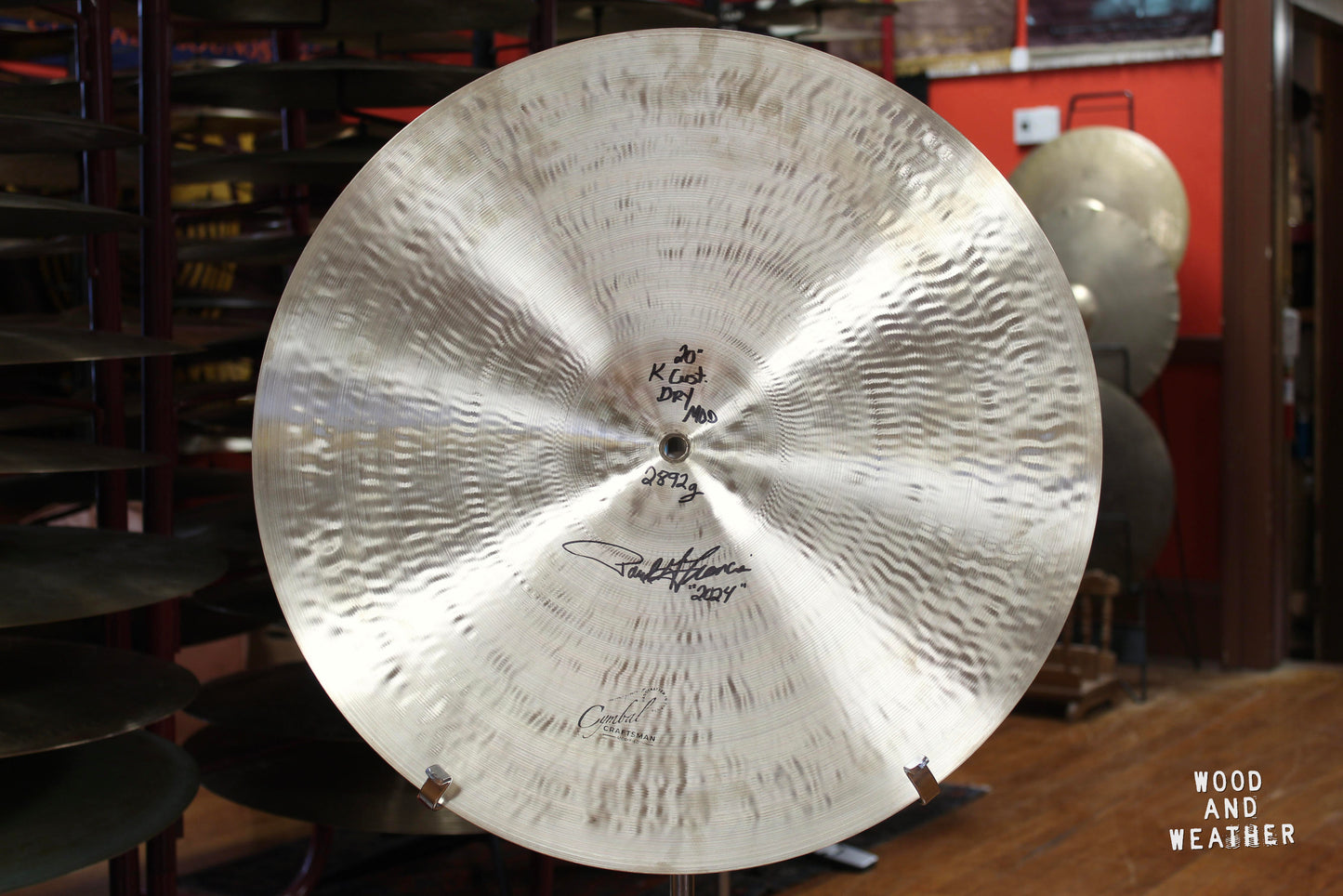 1990s Zildjian 20" K Custom Dry Ride 2892g – Cymbal Craftsman Modified