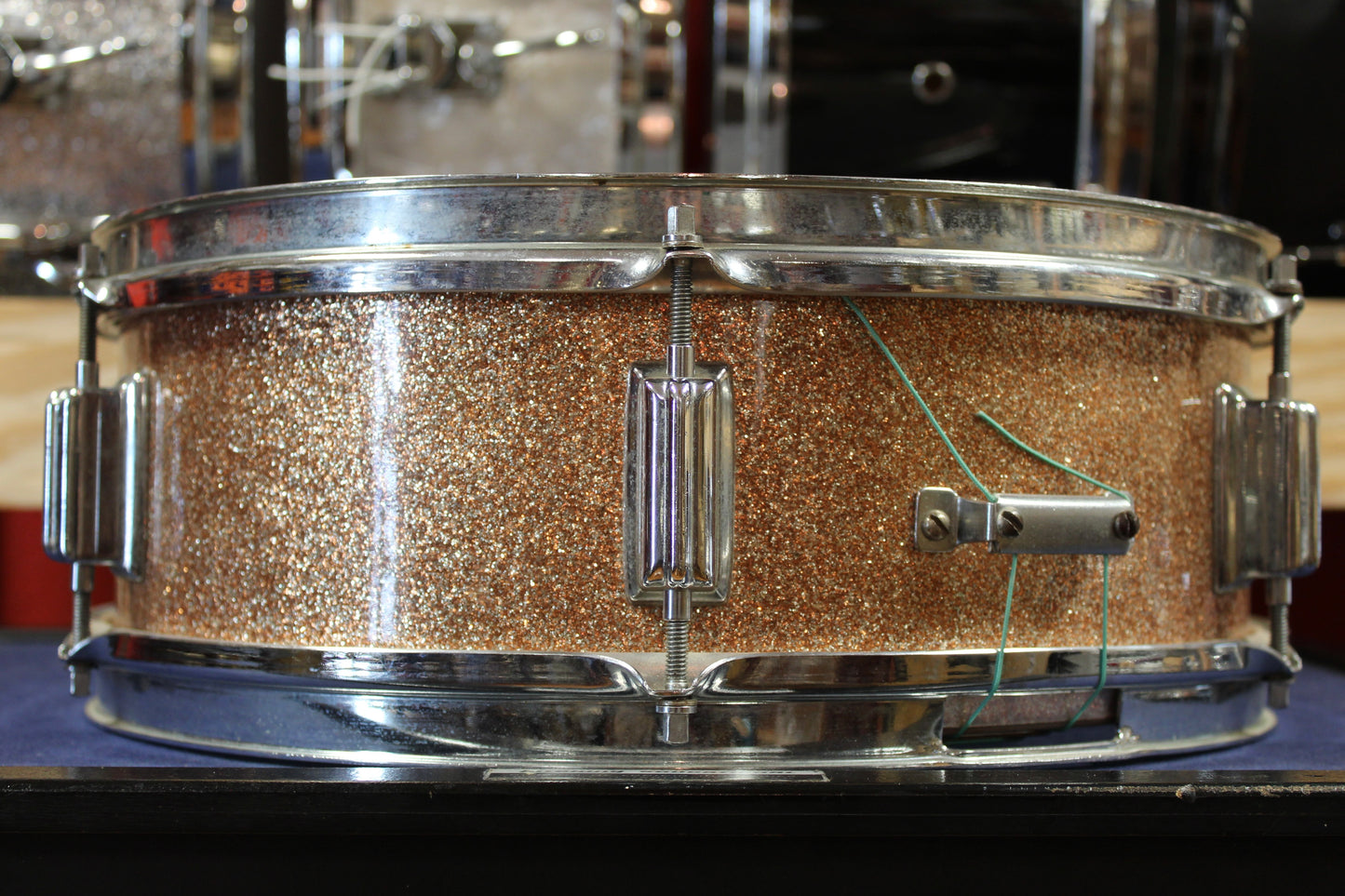 1960s Rogers 5x14 Luxor Model Snare Drum in Pink Champagne Pearl