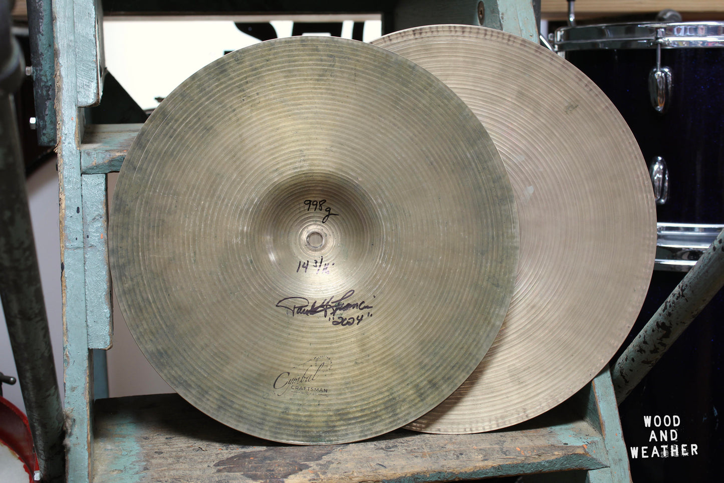 1960s Paiste 14" Formula 602 Hi-Hats 998/1038g - Cymbal Craftsman Modified