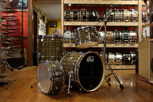 DW Collectors Series in Cheetah Finishply 14x18 8x12 14x14 6.5x14