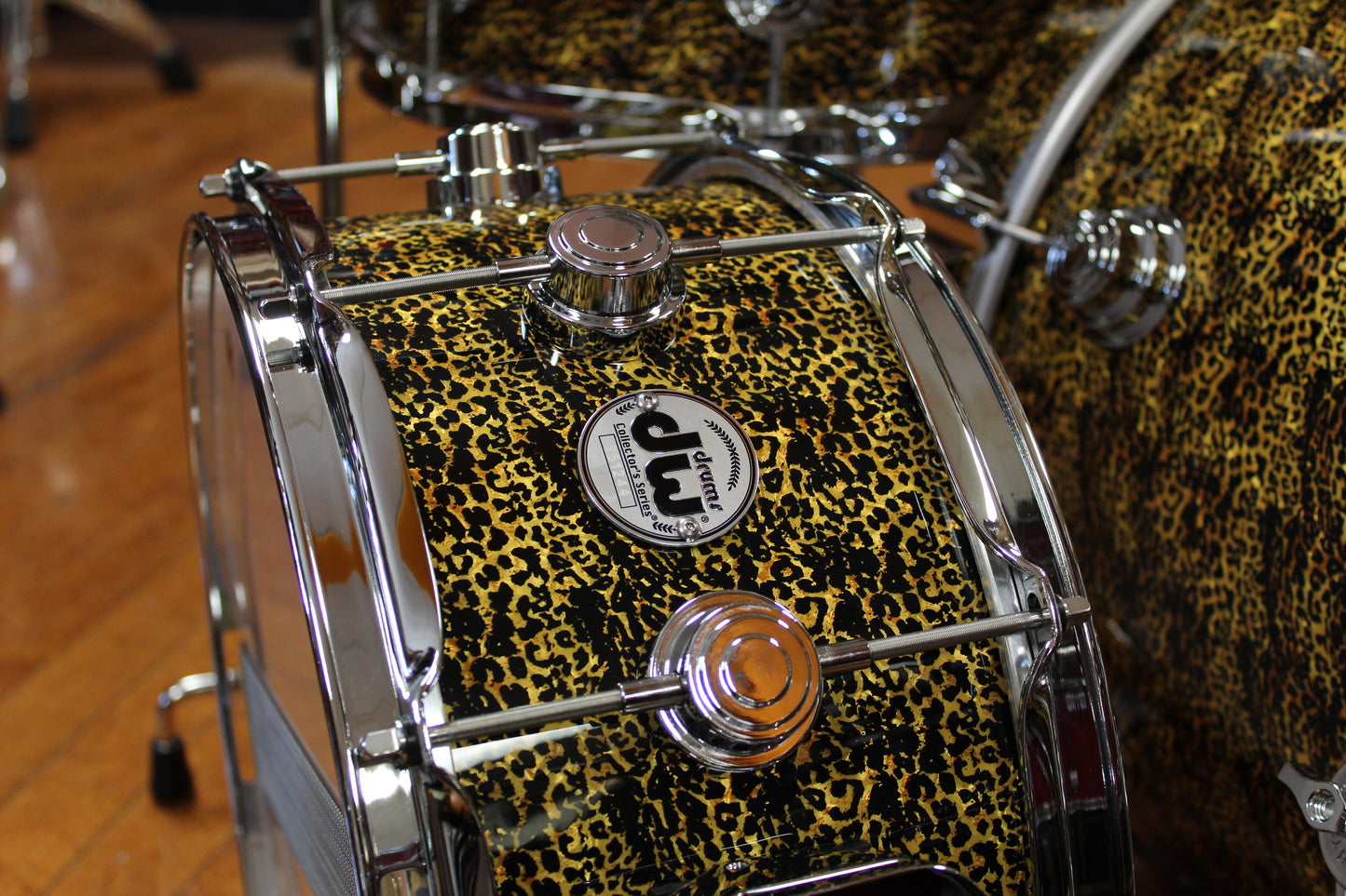 DW Collectors Series in Cheetah Finishply 14x18 8x12 14x14 6.5x14