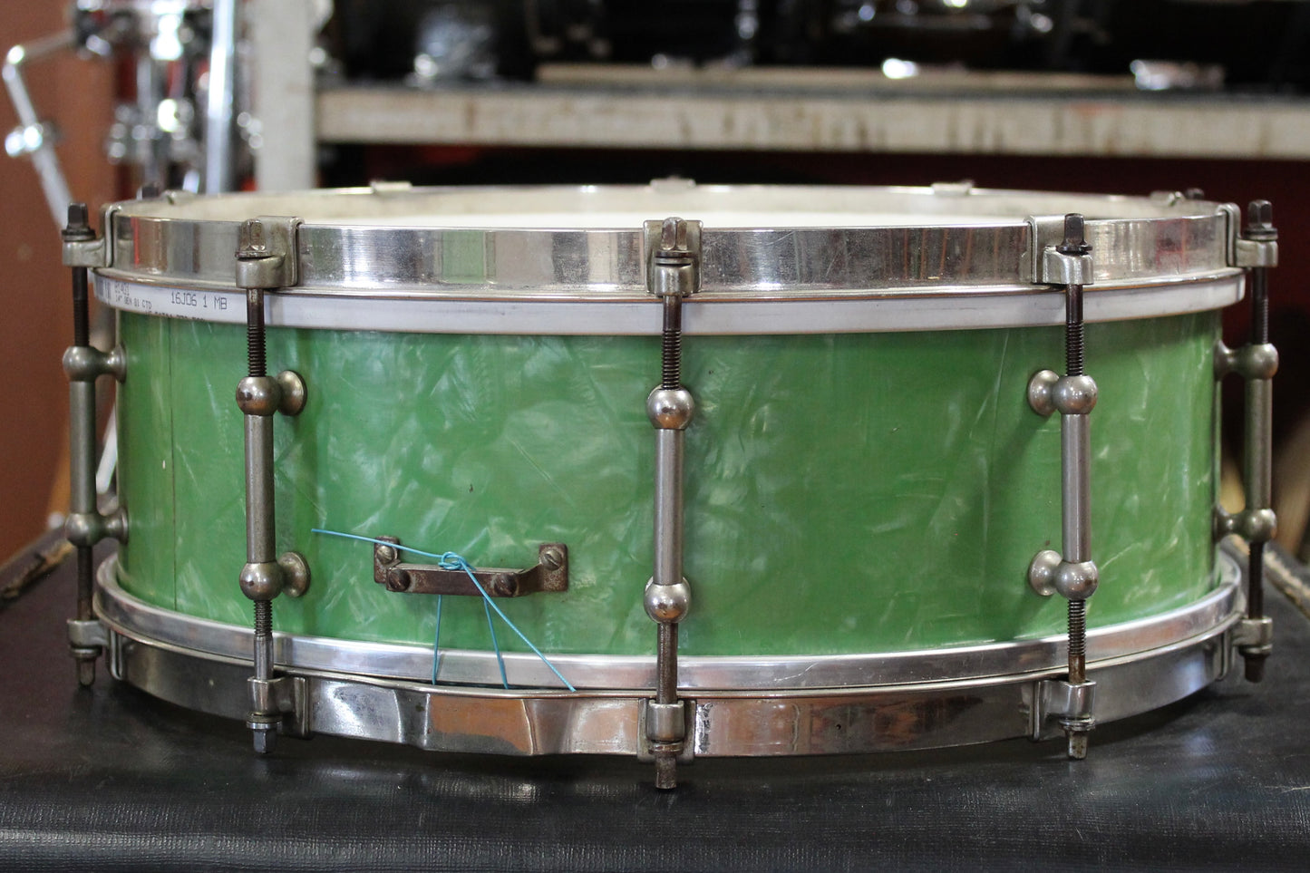 1930's Ludwig Sea Green Pearl Outfit 10x28 16x15.5 5x14