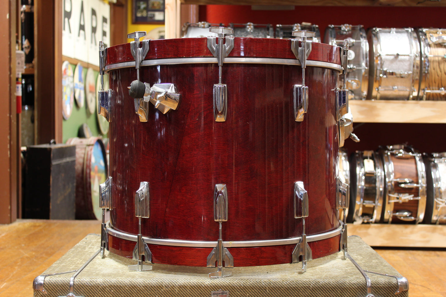 1980s Tama Superstar Outfit in Cherry Wine 16x22 11x12 12x13 16x16