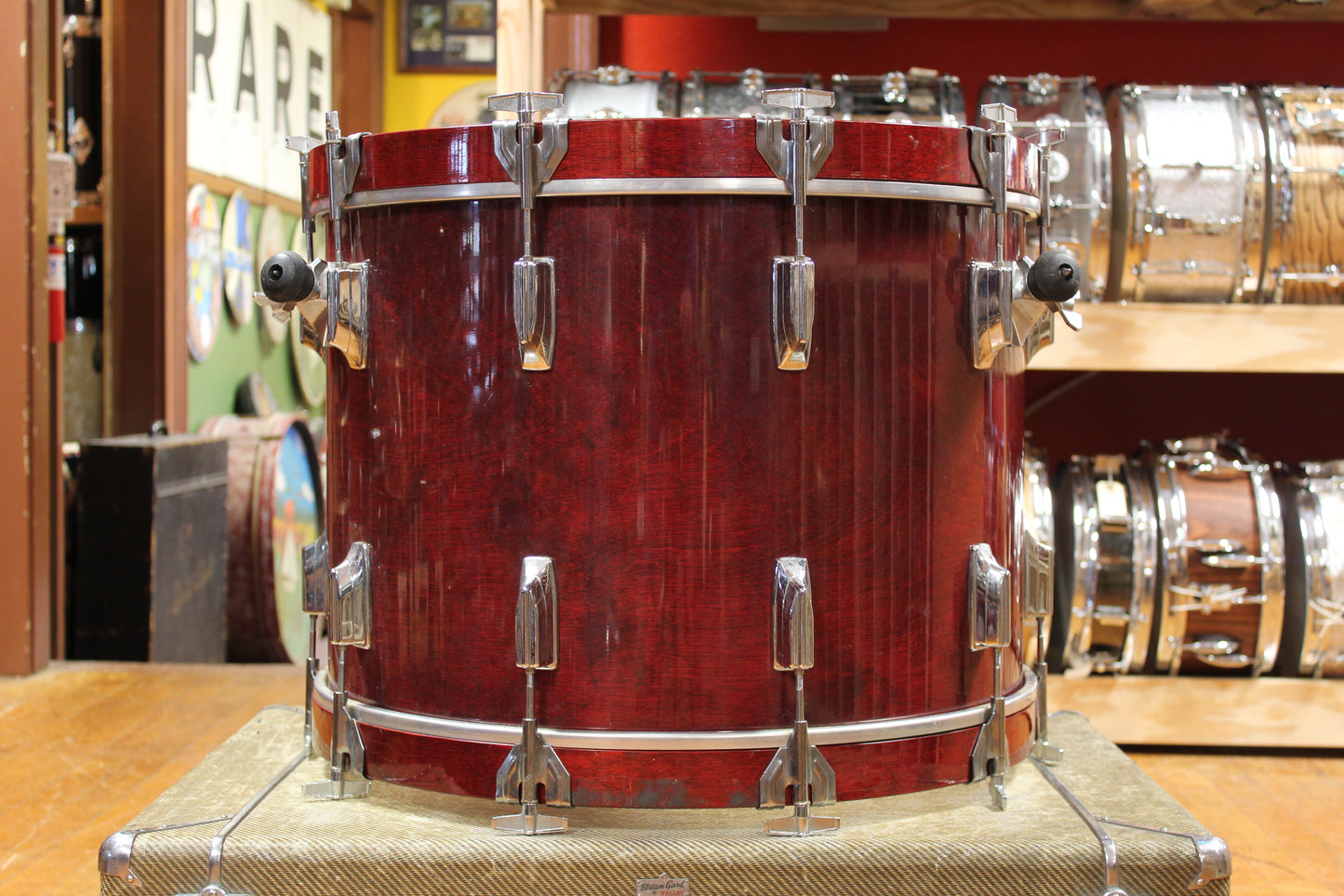 1980s Tama Superstar Outfit in Cherry Wine 16x22 11x12 12x13 16x16