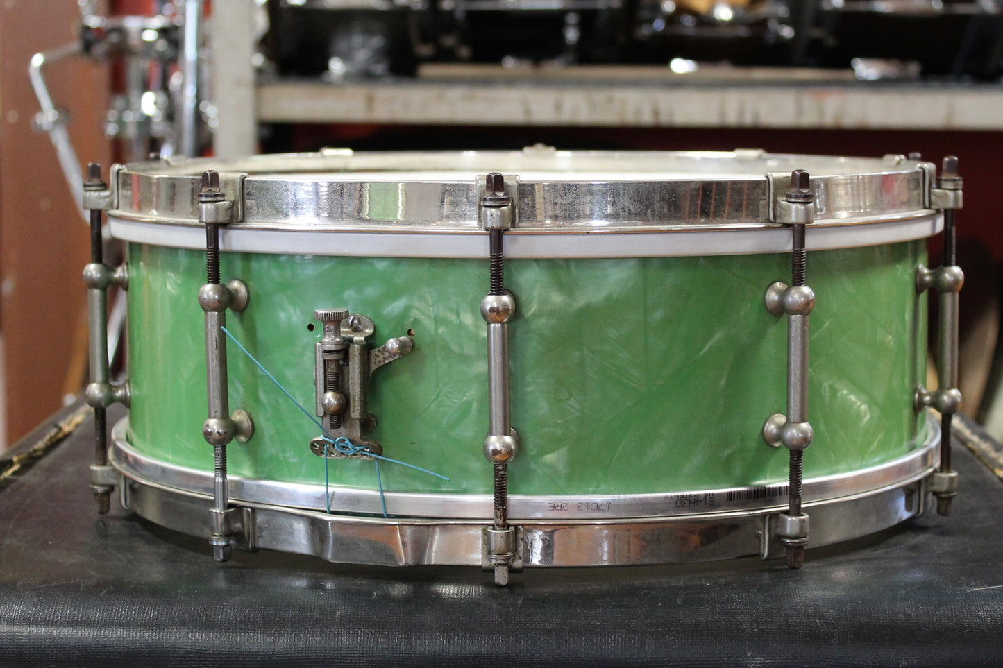 1930's Ludwig Sea Green Pearl Outfit 10x28 16x15.5 5x14