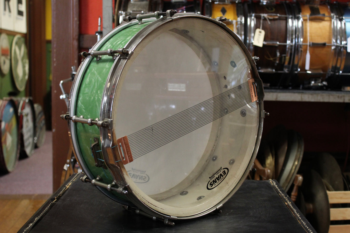 1930's Ludwig Sea Green Pearl Outfit 10x28 16x15.5 5x14