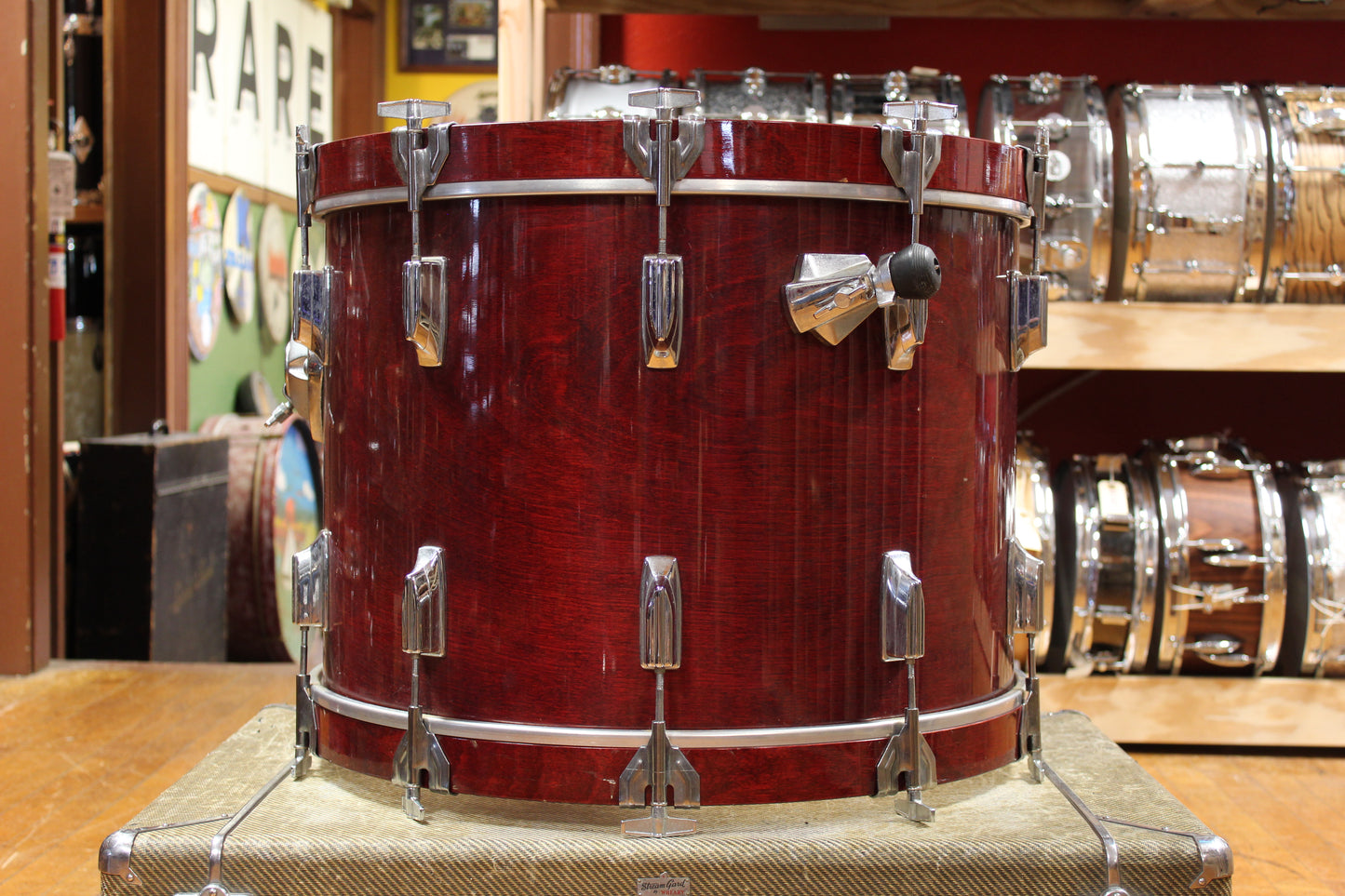 1980s Tama Superstar Outfit in Cherry Wine 16x22 11x12 12x13 16x16