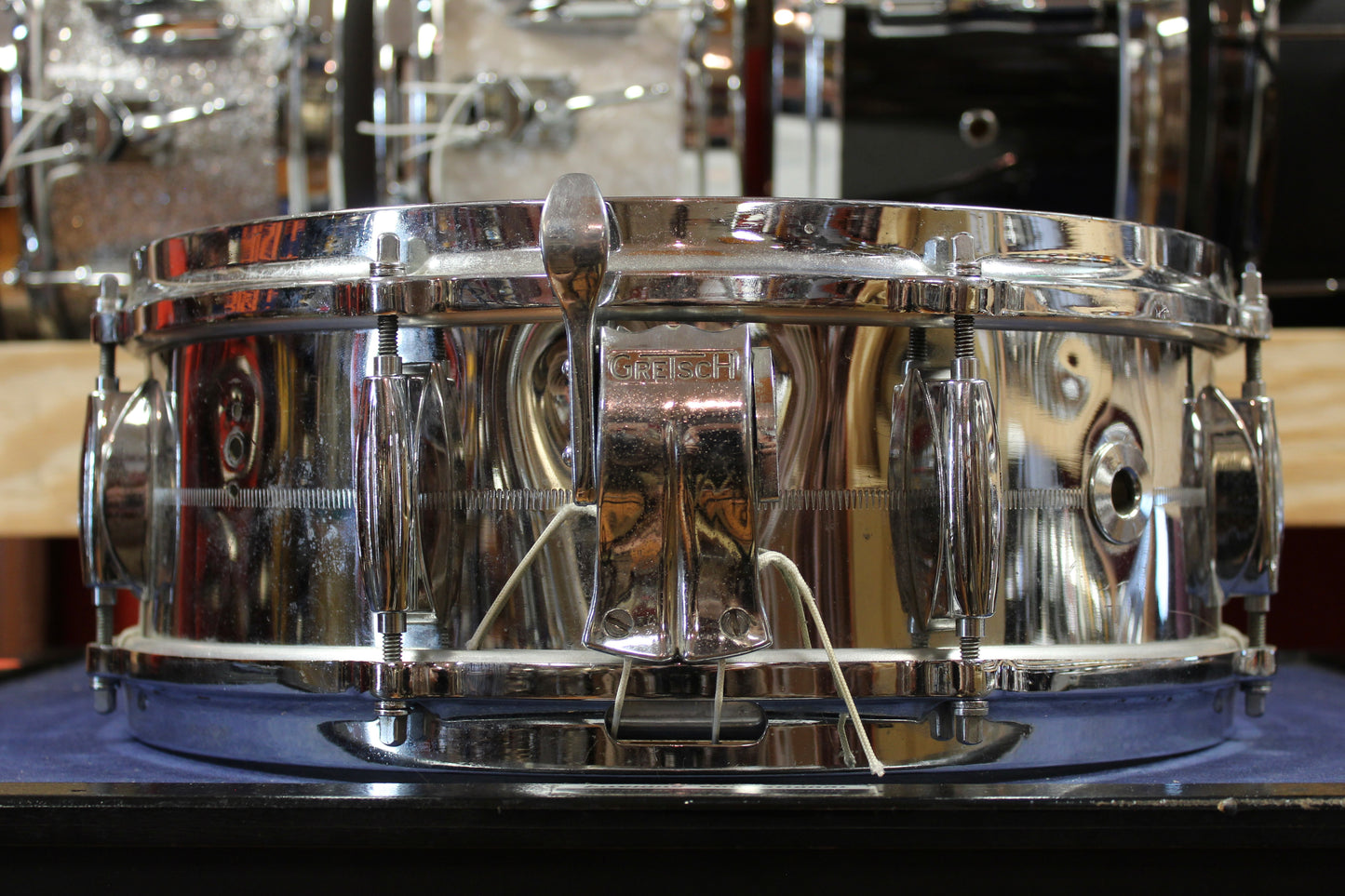 1970s Gretsch 5x14 4160 Chrome Over Brass Snare Drum
