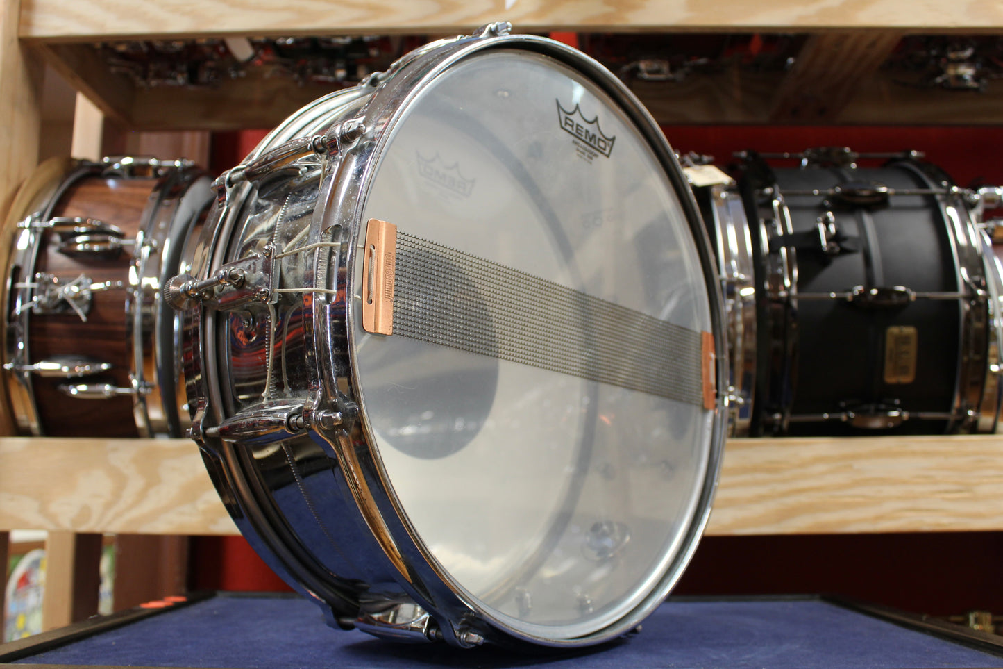 1970s Gretsch 5x14 4160 Chrome Over Brass Snare Drum