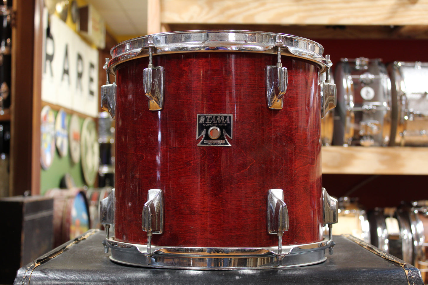 1980s Tama Superstar Outfit in Cherry Wine 16x22 11x12 12x13 16x16
