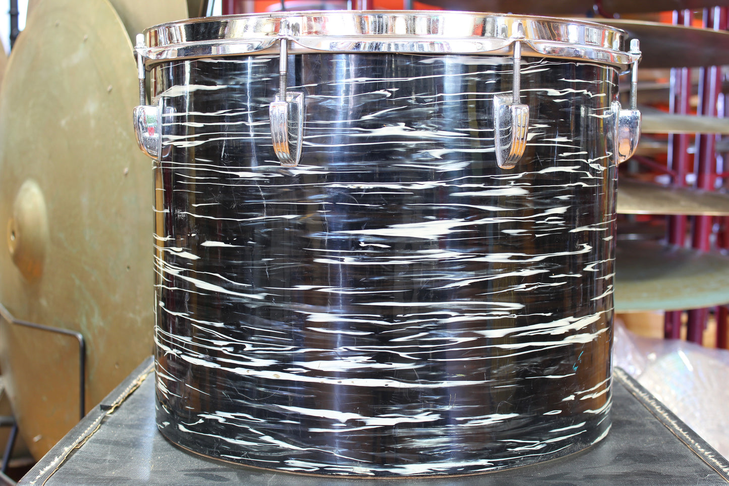 1970's Ludwig 12"x15" Concert Tom in Black Oyster Pearl