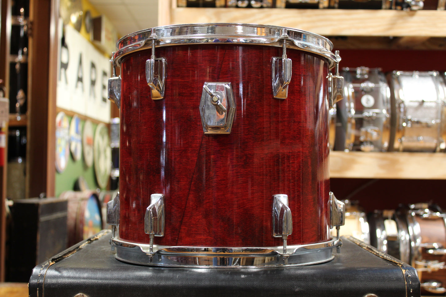 1980s Tama Superstar Outfit in Cherry Wine 16x22 11x12 12x13 16x16