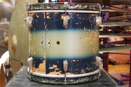 1930's Slingerland 12"x14" Tom in Blue and Silver Duco