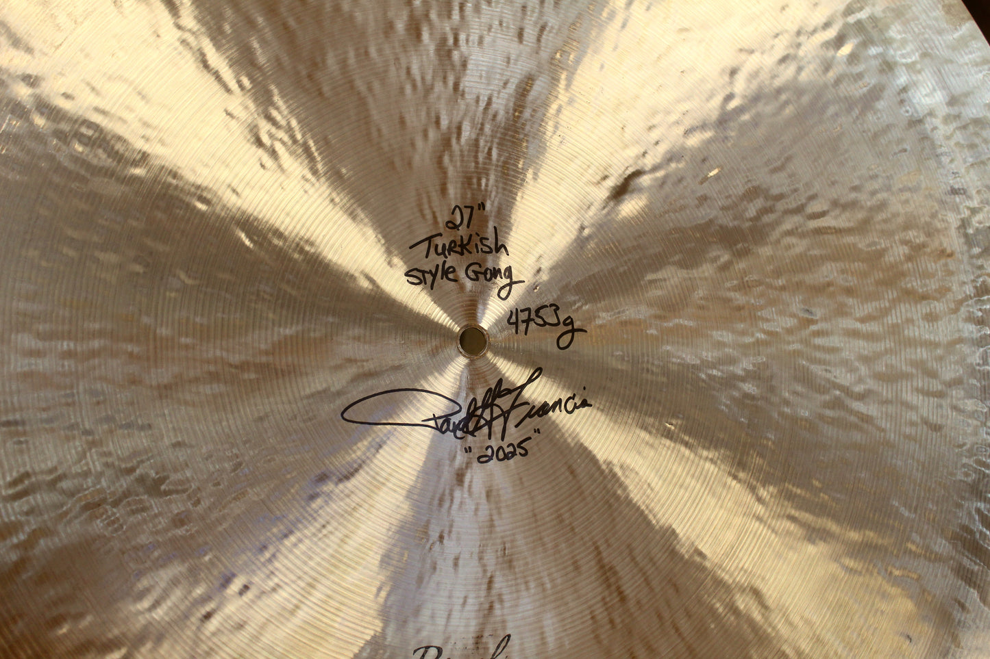 Cymbal Craftsman 27" Hand-Hammered Turkish Style Gong 4753g