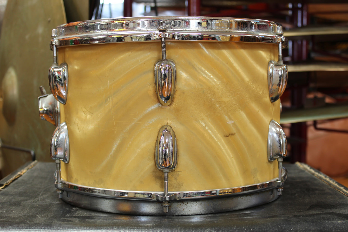 1960's Slingerland 8"x12" Tom in Gold Satin Flame