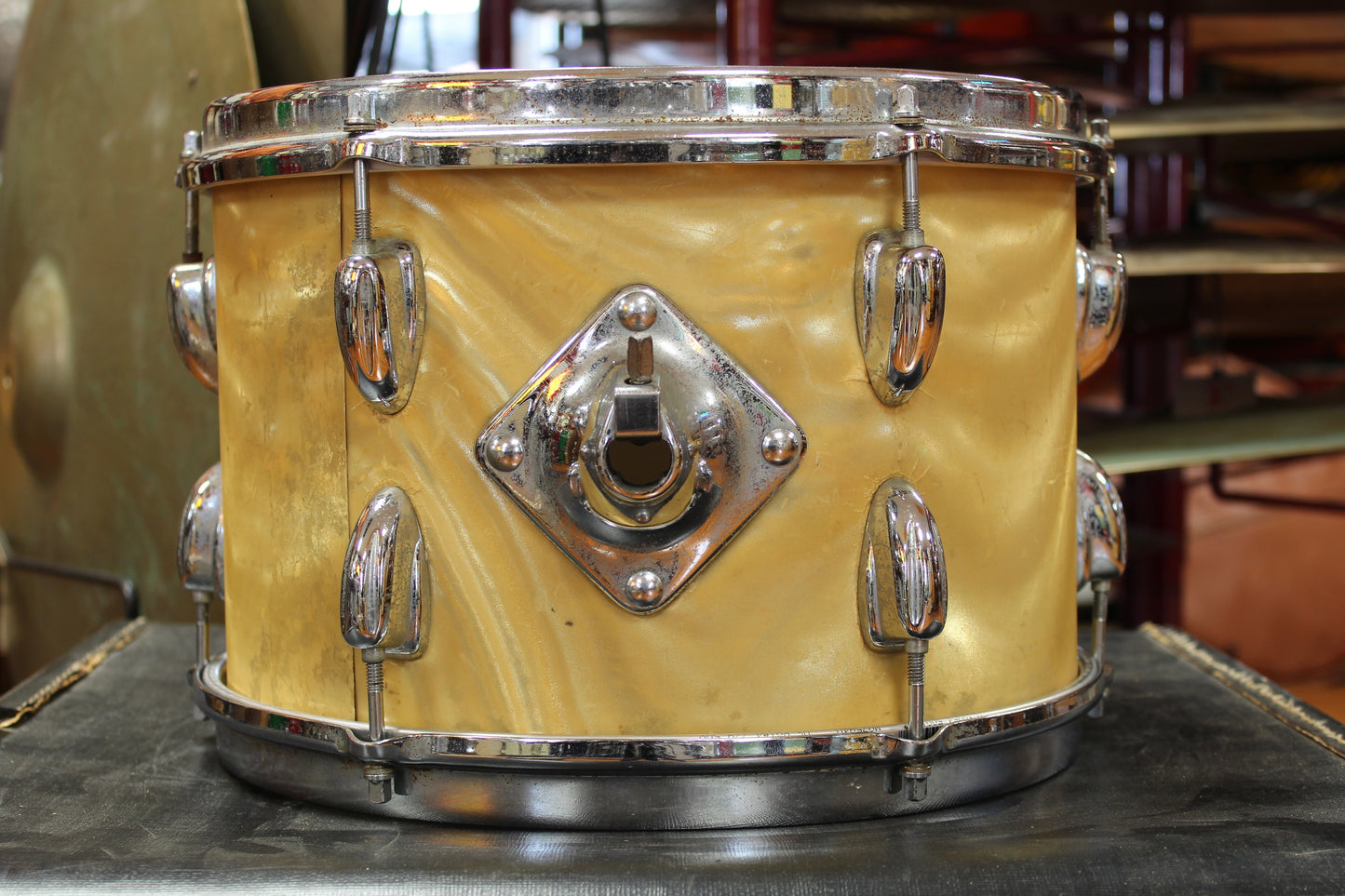 1960's Slingerland 8"x12" Tom in Gold Satin Flame