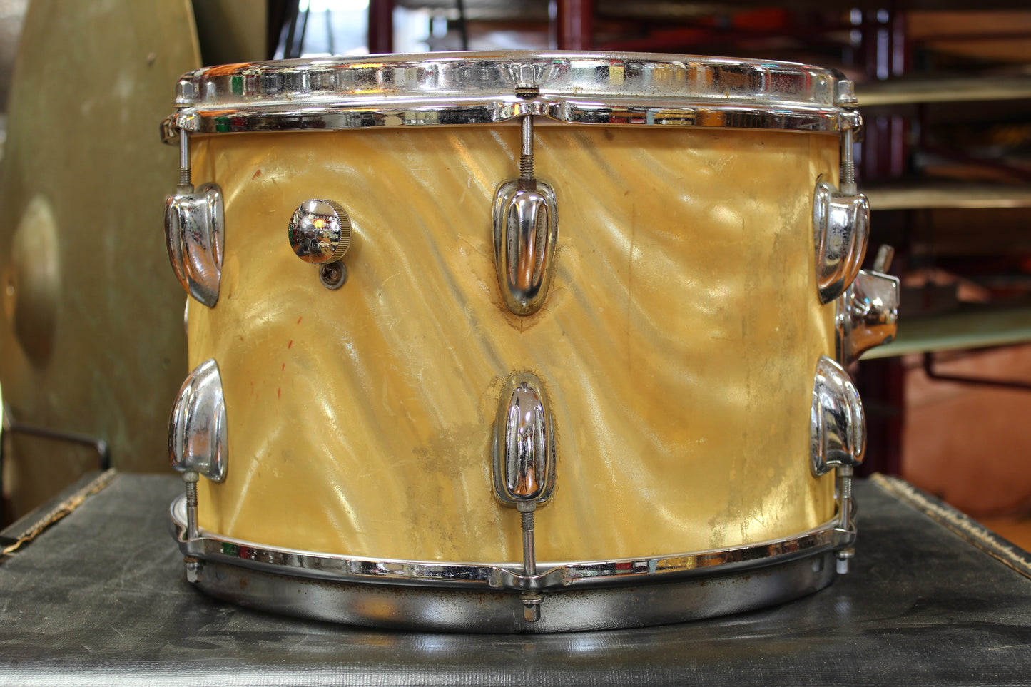 1960's Slingerland 8"x12" Tom in Gold Satin Flame