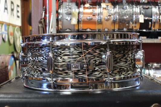 1960s Rogers 5x14 Holiday Snare Drum in Black Onyx