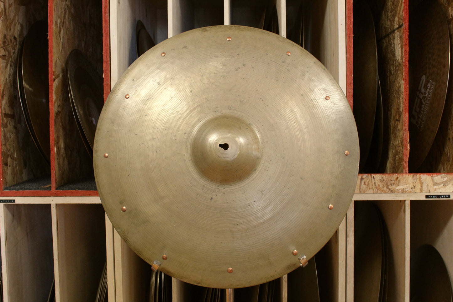 1950s A. Zildjian 21" Large Stamp Sizzle Ride 2568g